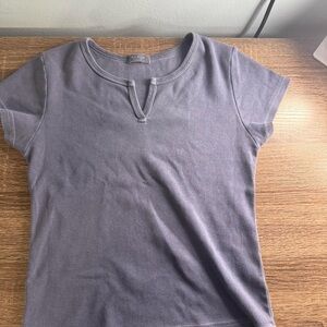 Brandy Melville Gray Short Sleeve Tee
